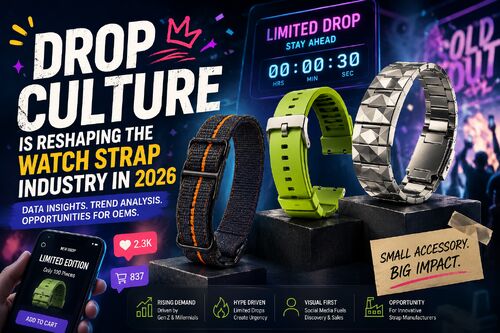 latest company news about The Rise of “Drop Culture” in Watches: A Data Analyst’s View from Inside the Watch Strap Industry