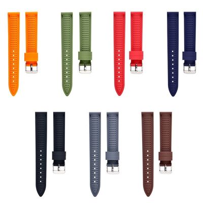 22mm High Comfort and Durability Eco-friendly Soft Silicone Sports Watch Strap for Smart Watches 20mm Position Band