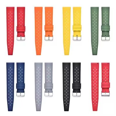 Hole Pattern Fkm Rubber Strap With Buckle Closure · Customizable Colors And Logo | OEM/ODM - SHX Wholesale
