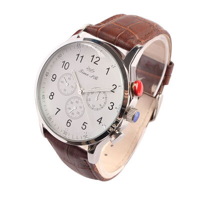 Men's Quartz Watch – Japanese Miyota PC21 Movement | Leather Strap - OEM/ODM Wholesale Supported