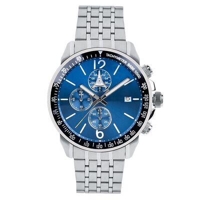 Men's Stainless Steel Quartz Watch – 5ATM Water Resistant | Japanese Miyota VD57 Movement · Made in Shenzhen, China