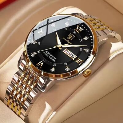 Waterproof Men's Quartz Watch · Stainless Steel Bracelet | OEM Wholesale Support - SHX