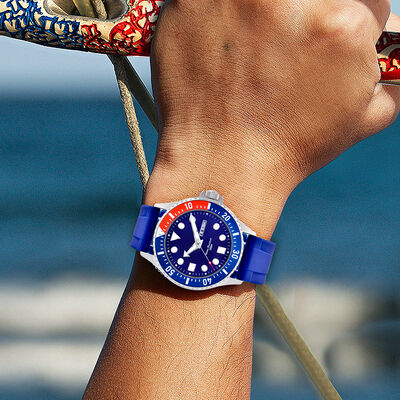 Waterproof Men's Casual Watch With Silicone Strap And Stainless Steel Case | OEM Customization Available