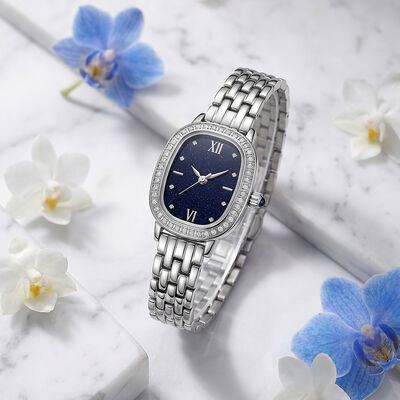 Celesta Ribbon Oval Jewelry Watch | Luxury Quartz Timepiece