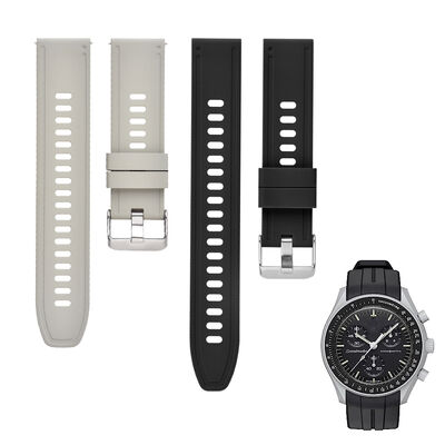 Vibrant And Energetic Style Soft Fluoroelastomer Strap - Customizable Logo Available