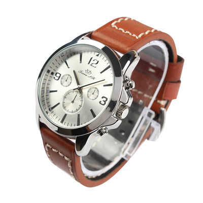 Men's Custom OEM Quartz Wrist Watch with 44mm Dial Diameter and 22mm Band Width