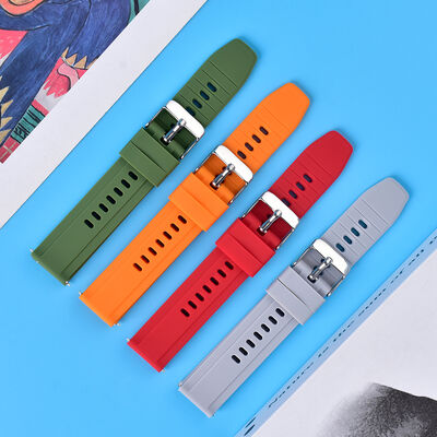 Good price Solid-Color Eco-Friendly Soft Silicone Watch Band · Compatible With Smartwatches | Customizable Colors And Sizes | China Wholesaler SHX online