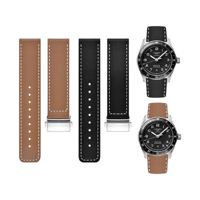Good price Genuine Leather Watch Band for Apple Samsung Smartwatch 16/18/20/22/24mm Quick Release Luxury Strap online