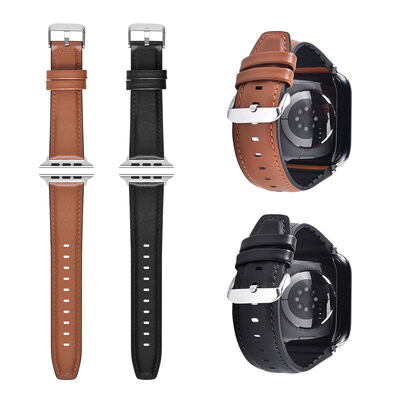 Good price 22mm/20mm Vintage Leather Watch Strap Elastic Strap for Apple/Samsung/Casio/Garmin/Fitbit/Other Watches Men's Fashion online