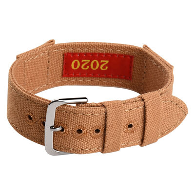 Good price 18mm 20mm 22mm 24mm Custom Logo Canvas Sailcloth Watch Strap Customizable and Durable OEM ODM Highly online