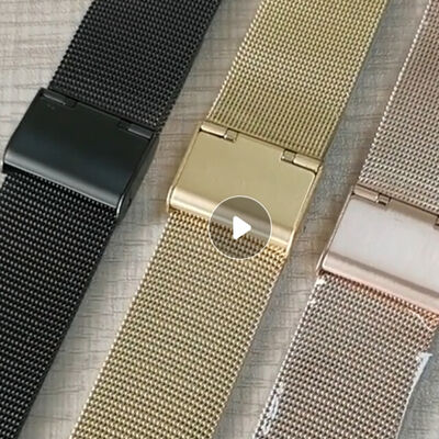 Good price Stainless Steel Mesh Strap Watch Band Bracelet in 12/14/16/18mm 20mm 22mm 24mm Sizes for a Durable and Stylish Accessory online