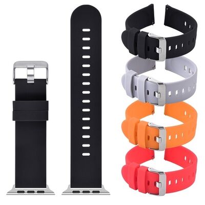 Good price SHX-098 Buckle Elastic Silicone Watch Strap · Suitable For Huawei And Apple Watches | OEM/ODM online