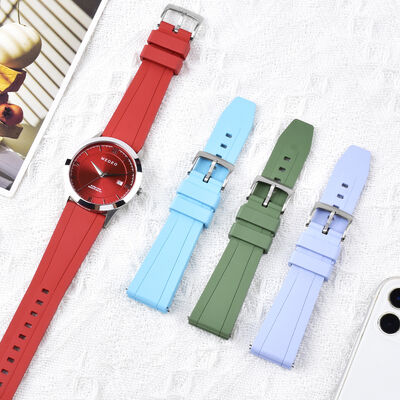 Good price Matte FKM Rubber Watch Strap · Multi-Color Smartwatch Compatible | Quick Release OEM Supplier SHX online
