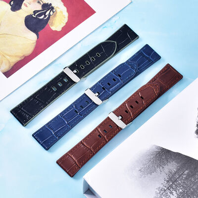 Good price Watches Luxury FKM Rubber Watch Strap 20mm 18mm Sizes with Breathable and Durable Design online