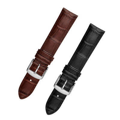 Good price Trading Company Genuine Italian Top Grain Leather Alligator Pattern Wrist Band for 18mm 20mm 22mm 24mm Watch Strap by SHX online