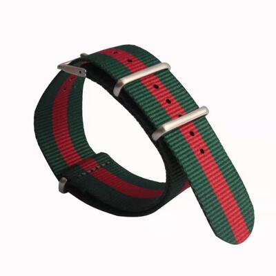 Good price 18-24mm Watch Buckle Size Custom Nylon Fabric One Piece Watch Strap with OEM ODM online