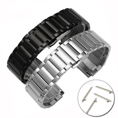 Good price Three Beads18mm 20mm 22mm 24mm Metal Stainless Steel Watch Band for Gear s2 S3 S4 Business Type and Trading Company online
