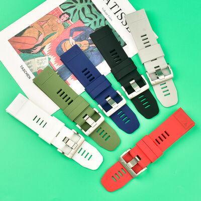 Good price Textured Silicone Watch Strap · 18/20/22 Mm | Logo And Color Customizable - SHX, China Wholesaler online