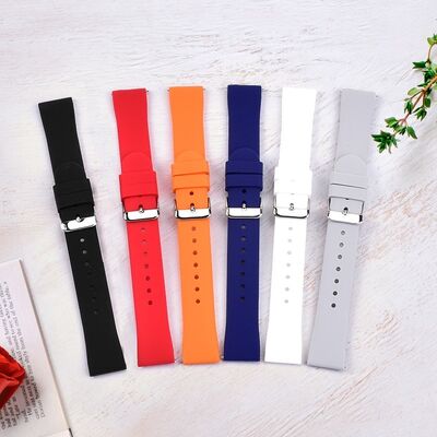 Good price -Grade Quick Release Sport Rubbers Smart Watch Band 18mm 20mm 22mm Silicone Watch Strap with Customized Printing online