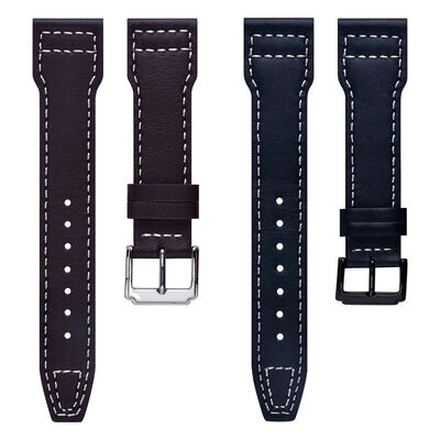 Good price Genuine Leather Watch Strap With 3D Stitching; Available In A Variety Of Colors And In Ample Stock | Logo Customization Available - SHX online