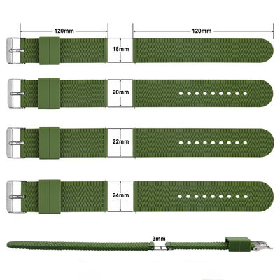 Good price 22mm Quick Release Silicone Rubber Watch Band Strap Pin buckle Clasp Type for Fitness Enthusiasts online