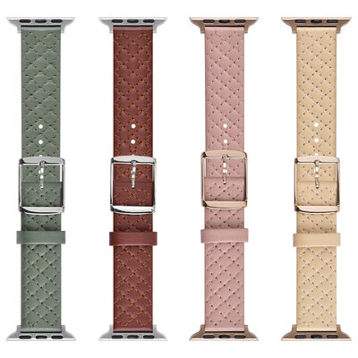 Good price Diamond-patterned genuine leather strap online
