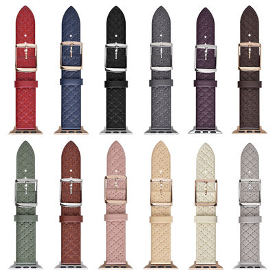 Good price Acceptable OEM ODM Handmade Genuine Leather Watch Straps for Apple Watch via DHL Fedex UPS TNT Shipping Method online