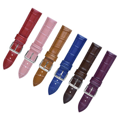 Good price Fashion CE ROHS Optional Genuine Leather Vintage Style Watch Band 20 Mm Soft Leather Watch Straps online