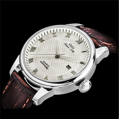 Good price Small Triangle Base Dial Design Quartz Watch-Genuine Leather Strap online