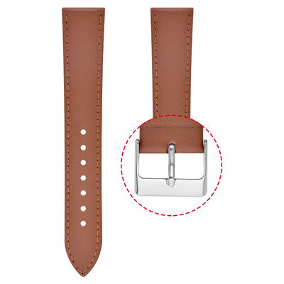 Good price Tang Buckle Genuine Leather Strap · 10~24mm online