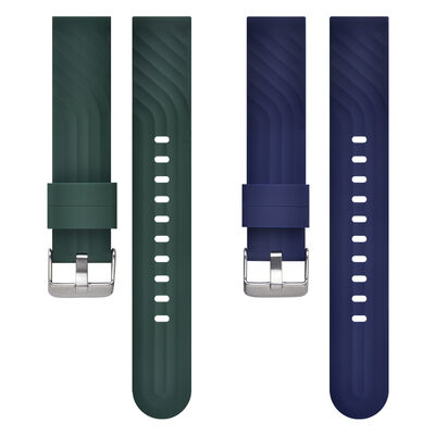 Good price Wavy Pattern Silicone Watch Bands · 18mm/20mm/22mm  - OEM/ODM Wholesaler SHX online