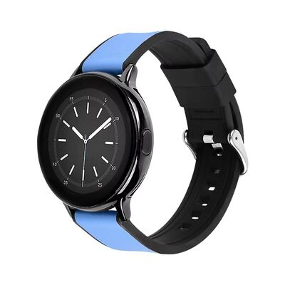Good price Double-Layer Silicone-Blended Leather Strap · 18–24mm | Customizable Logo - OWM/ODM Wholesaler SHX online