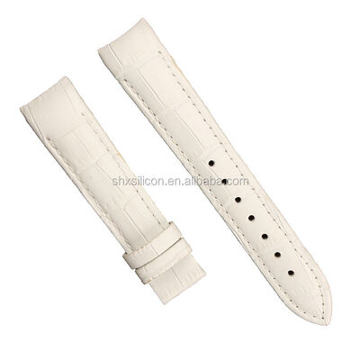 Good price White Top-grain Curved Genuine Leather Strap · Logo Customization Available | OEM/ODM Wholesale Supported - MOQ300 online