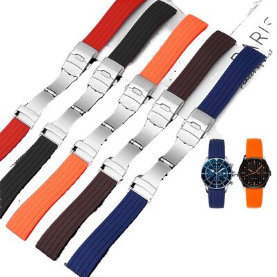 Good price Buckle Material Rubber Universal Sport Smart Watch Band with 20mm 22mm 24mm Silicone Rubber Strap and Folding Steel Clasp online