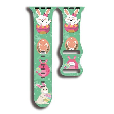 Good price Hook and Loop Hello Kitty Silicone Watch Bands for Apple Series 10 Watch Band Strap Hello Kitty Design Custom Comfortable online