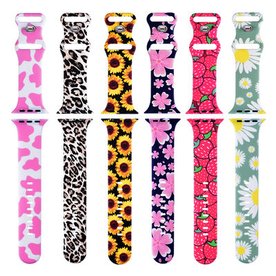 Good price 22mm Printed Silicone Watch Band · Compatible With Apple Watch | Ample Stock - China Wholesaler SHX online