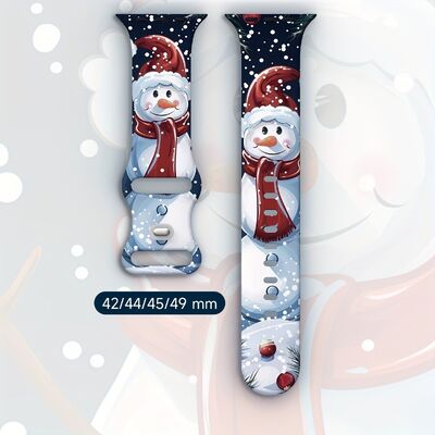 Good price Christmas Snowman Silicone Watch Strap · Exclusive Mold | As low as $0.90 per strap - SHX online