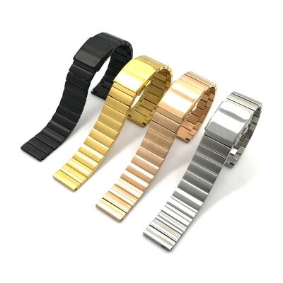 Good price Men's Stainless Steel Watch Strap · 18/20/22/24mm | PVD Black, Silver, Rose Gold, Gold — MOQ100 online