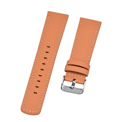 Good price Plain Pattern Handmade Genuine Leather Watch Band with Customer's LOGO and Customized Material online