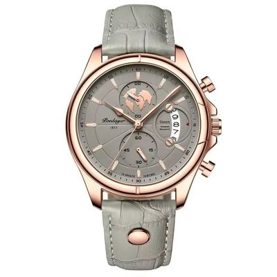 Good price Waterproof Men's Quartz Chronograph Watch – Leather Strap· Luminous Dial | OEM online