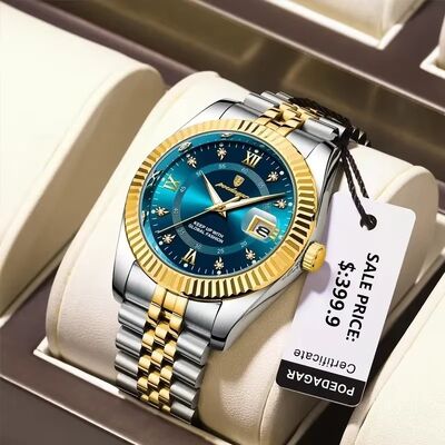 Good price Water-Resistant Quartz Watch for Business Men · Luminous Dial - 11mm Case and Stainless Steel Bracelet online