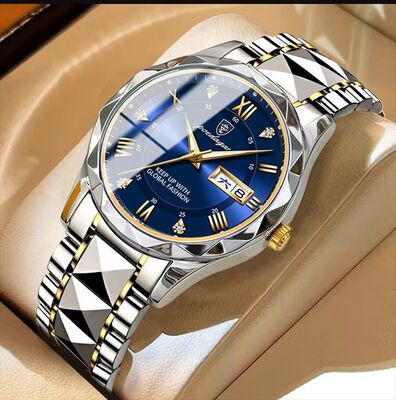 Good price Waterproof Men's Quartz Watch with Luminous Hands and Date Display | Stainless Steel Strap, Water-Resistant - ShenZhen Wholesaler online