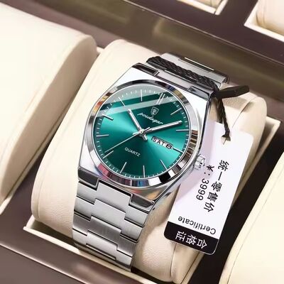 Good price Waterproof Men's Business Quartz Watch with Luminous Hands | Stainless Steel Bracelet - SHX China Manufacturer online