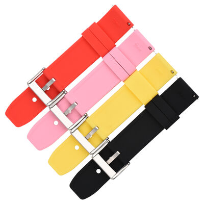Good price 18mm 20mm 22mm 24mm Quick Release Silicone Rubber Watch Bands Easy to Install and Adjust online