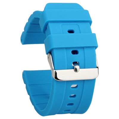 Good price 22mm Silicone Rubber Replacement Strap · Refreshing Blue And Green | MOQ300 - Shenzhen Manufacturer SHX online