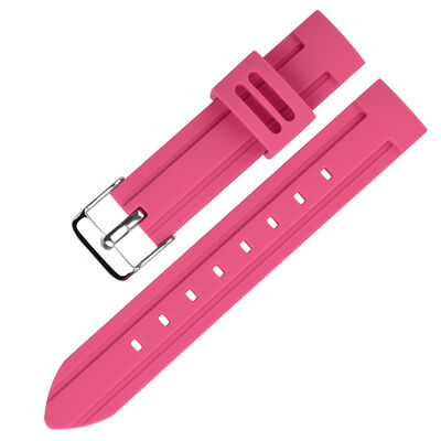 Good price 20mm Silicone Rubber Strap With Stainless Steel Buckle | Logo Customization Available - OEM/ODM Wholesale Supported online