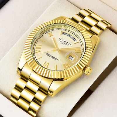 Good price Waterproof Men's Quartz Watch With Butterfly Clasp online