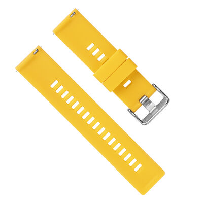 Good price 22mm Yellow Silicone Watch Strap · Customizable Logo | OEM/ODM - From $1.50 each online