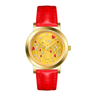 Good price Delicate Slim Quartz Watch · Heart-Shaped Accent-SHX online